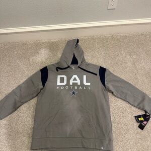 Gray DAL Football Hoodie
